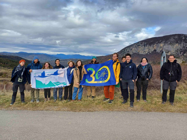 Photo de groupe à l'issue de la formation Safelines4birds de la LPO PACA